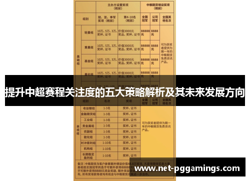 提升中超赛程关注度的五大策略解析及其未来发展方向