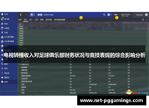 电视转播收入对足球俱乐部财务状况与竞技表现的综合影响分析
